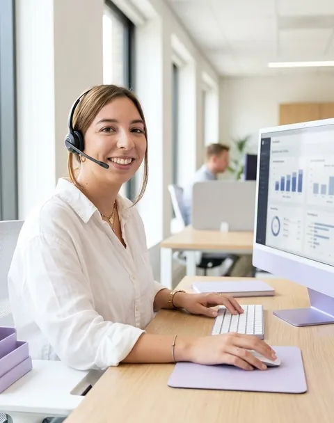 Gestora de clientes ao telefone